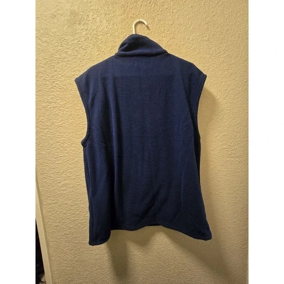NWT Mens Young USA Fleece Zip Up Vest Blue Size XL - Picture 5 of 7